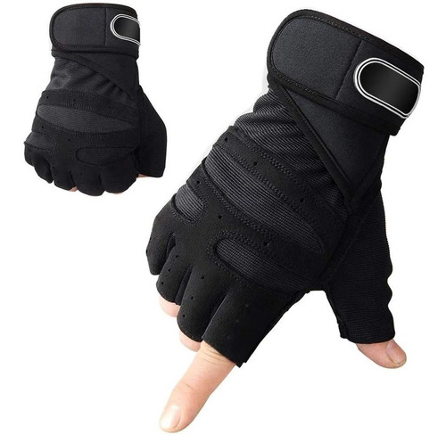 Guantes Deportivos Con Muñequera Ajustable, Guantes