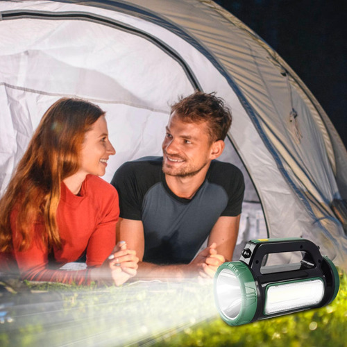 Linterna Recargable Linterna Led Impermeable Con EnergĂa Sol