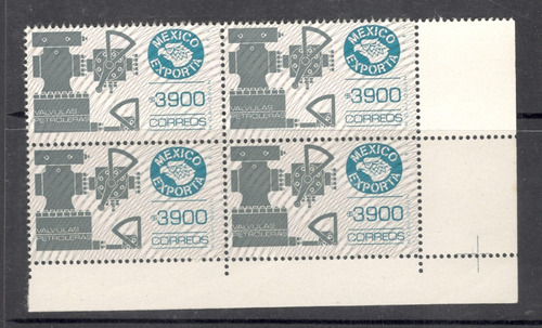 Exporta Válvulas Petroleras 3,900  C/trama 13ava  B4 Mnh