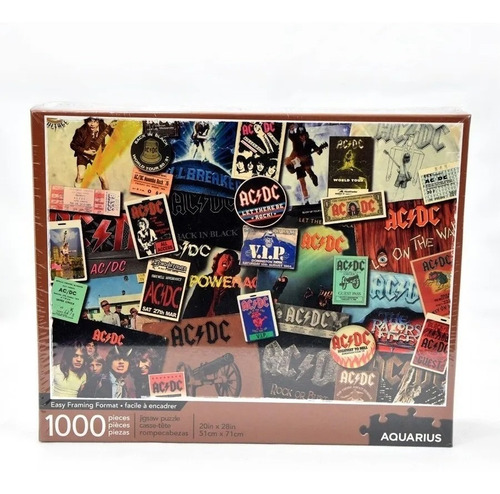 Imagen 1 de 3 de Rompecabezas Acdc Collage - 1000 Piezas