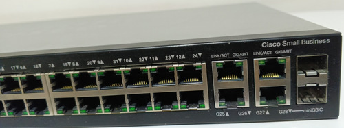 Switch Cisco Capa 3 28 Puertos Sg300 Administ Gestion Red (Usado)