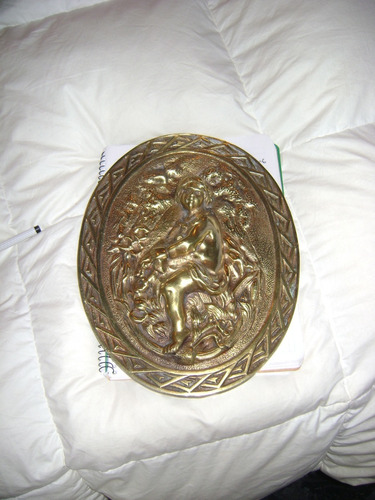 Muyantiguo Medallon De Bronce Tallado Con Angel O Querubin 4