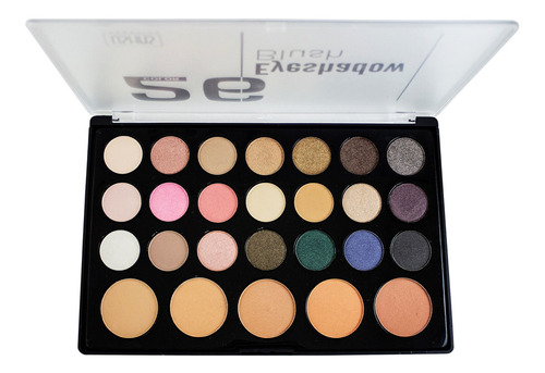 Paleta Sombras/blush Rostro X 26 Col En Estuche-caja Regalo 