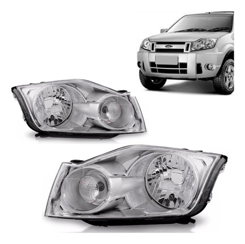 Par Farol Ecosport 2008 2009 2010 2011 2012 Manual Cromado