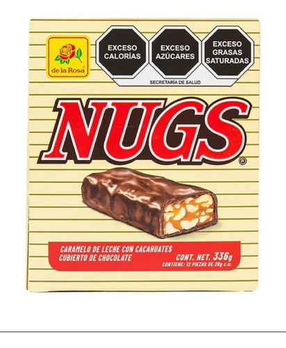 Chocolate Nugs De La Rosa Con 12 Piezas 