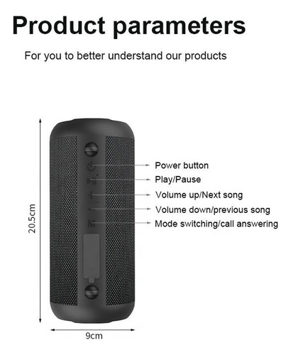 Altavoz Bluetooth Subwoofer Impermeable