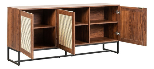 Credenza Recibidor Mundo In Akumal Mesa Bufetera 120x33 Cm Color Nogal