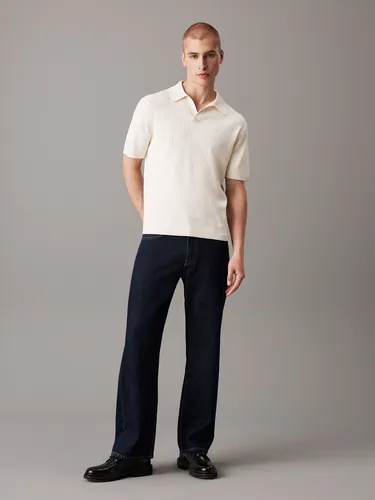 Sweater Linear Ss Polo Sweater Blanco Calvin Klein