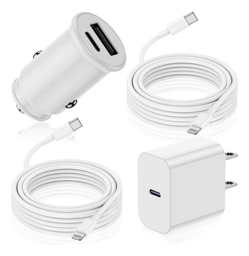 Usbc - Cargador De Coche Para iPhone, [certificado Apple Mf