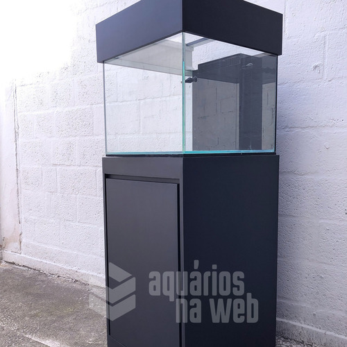 Imagem 2 de 9 de Aquário Cubo Completo 50x50x40 Vidro 8mm Com Móvel E Sump
