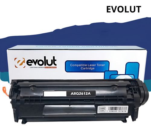 Toner Compatível Evolut Q2612a Hp 12a 1020 2612 1018 1012