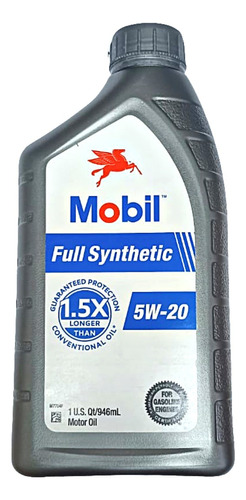 Aceite Mobil 5w20 Super Sintético 100% 946 Ml