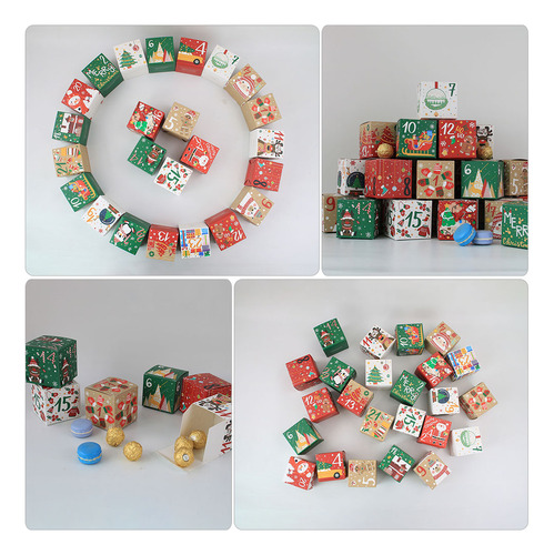 24 Cajas De Apple Box Para Nochebuena, Regalos De Navidad, C