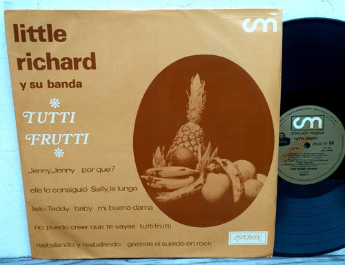 Little Richard - Tutti Frutti - Lp Vinilo Promo Año 1968