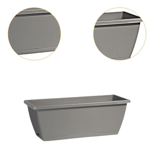 Macetero Para Balcón, Soporte Para De Jardín, Agujeros De