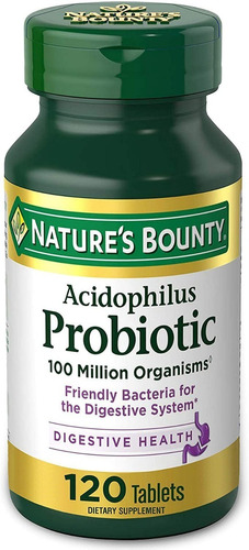 Acidophilus Probiotic 100 Million Nature's Bounty 120 Tablet