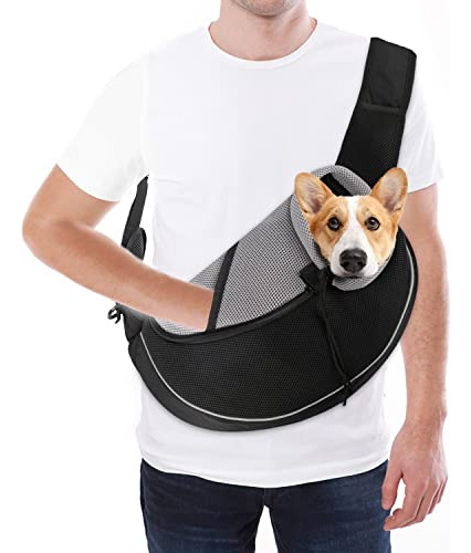 Pet Dog Sling Carrier Breathable Mesh Travel Safe Sling...