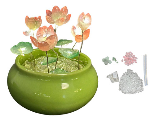 Diy Lotus Luz Nocturna Material Paquete Decoración Mini