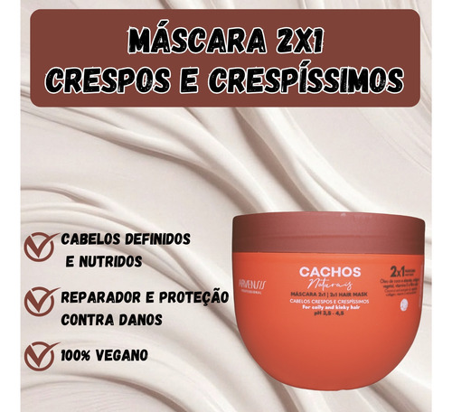 Kit Arvensis Cachos Shampoo + Geleia Alta 450g + Máscara 2x1