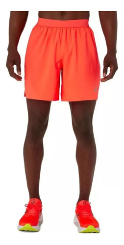 Short Running Asics Road 2-n-1 7in Naranja Hombre 2011c390.6