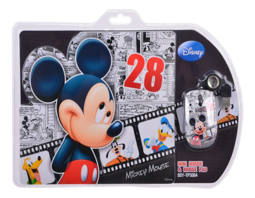 Mouse Con Mousepad Disney Mickey Cirkuit Planet - Plus