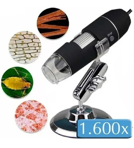 Microscópio Digital Zoom 1600x Cam 2.0 Mp Profissional Usb