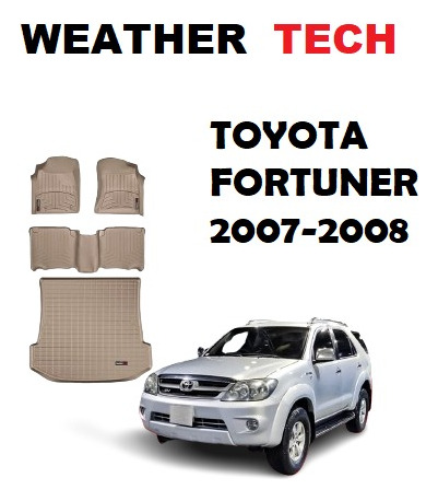 Alfombras Weather Tech Toyota Fortuner 2007-2008