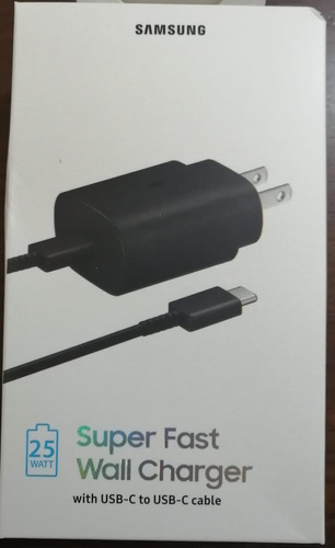 Cargador Samsung 25w Usb-c Super Fast Charger S22 Ultra