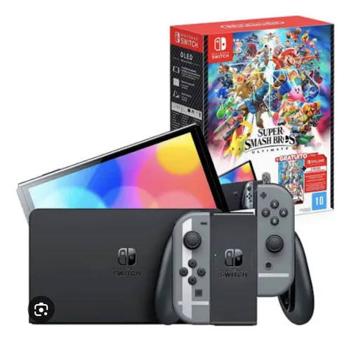 Open Box Videogame Nintendo Switch Oled Smash Bros Sem Jogo