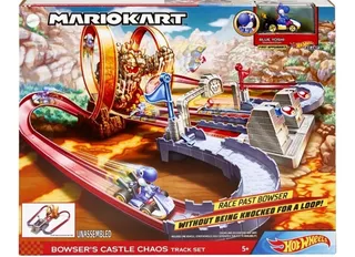 Mario Kart Hot Wheels Pista Castillo De Bowser