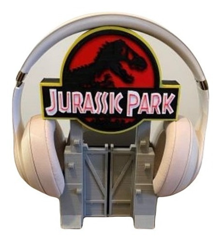 Porta Auriculares Jurasic Park Impresión 3d