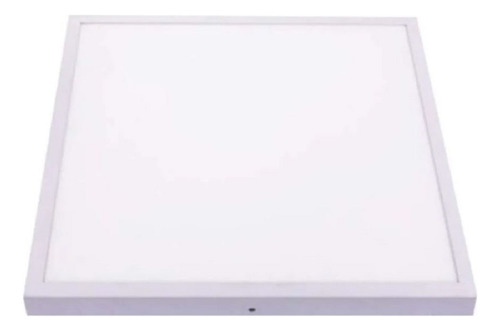 Panel Led Sobreponer Tipo Plafon 600x600 Base Metalica Estructura Blanco/luz Fría