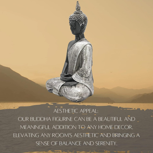 Bellaa Estatua De Buda Zen Decretación Para El Hogar 8 Pulga