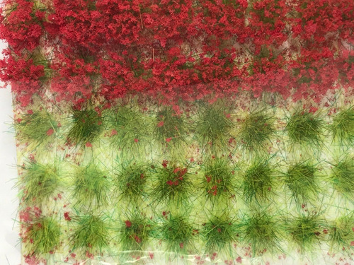 Imagen 7 de 8 de Nico Blister De Matas Y Flores Rojas D 10 Mm H0 (pmf 05)