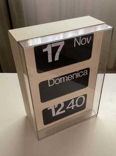 Reloj De Pared Diseño Solari Udine Dator V Italiano Flip (Usado)