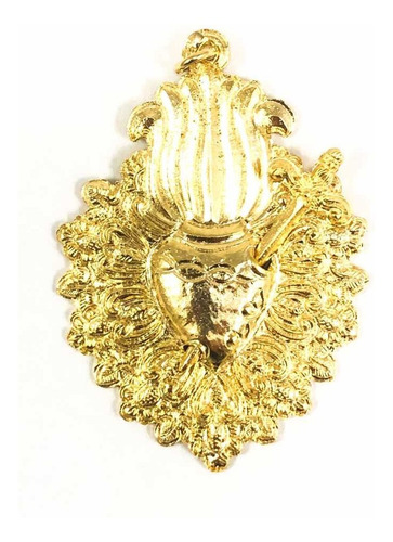 Imagen 1 de 2 de Corazón Con Daga Para Virgen Dolorosa 6cm