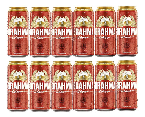 Cerveja Brahma Chopp 473ml Com 12 Unidades