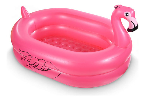 Piscina Para Niños, Piscina Inflable, Piscina De Flamenco . Color Rosa