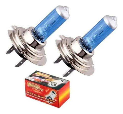 2 Faros Delanteros De Coche H7 100w 12v Blanco Luces Antinie