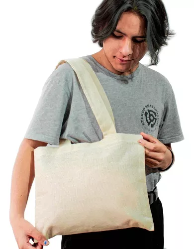 Bolsa de lona con cremallera, 16.5 x 14 x 5 pulgadas, bolsa de lona lisa  resistente, bolsa de lona en blanco, 3 bolsas de lona reutilizables con