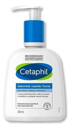 Sabonete Líquido Facial Cetaphil Frasco 300ml
