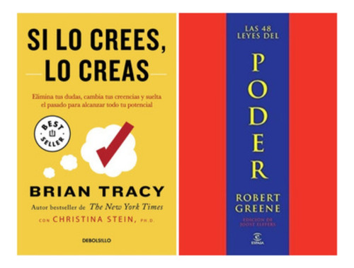 Libros X 2 - Si Lo Crees Lo Creas + Las 48 Leyes Del Poder