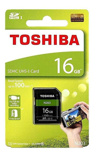 Cartão De Memória Sdhc 16gb 100mb/s Uhs-i Toshiba 4un