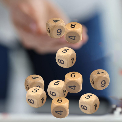 3 Juego De Dados De 10 Uds., Juego De Viaje, Juguete 1,6 Cm