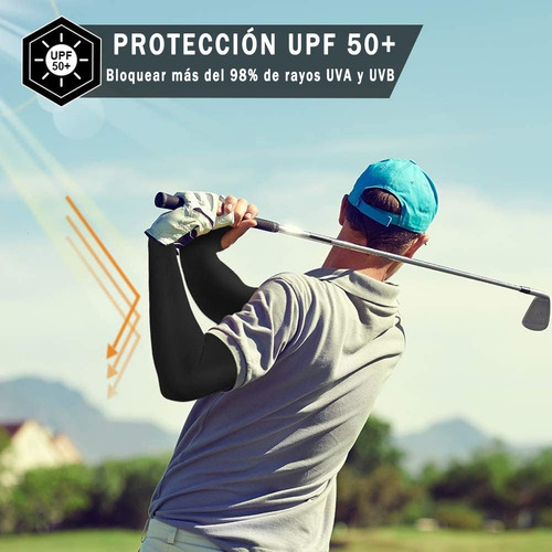A Mangas Protectoras Para Brazos Protección Solar Uv,6 Pares