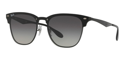 Lentes De Sol Ray-ban Blaze Clubmaster - Gris 147mm