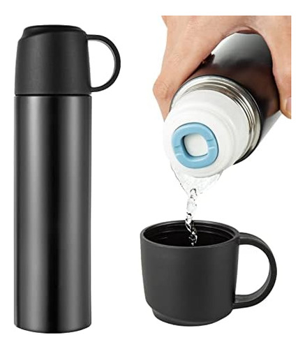 Botella De Agua De Acero Inoxidable, Taza De Café Aislada Al