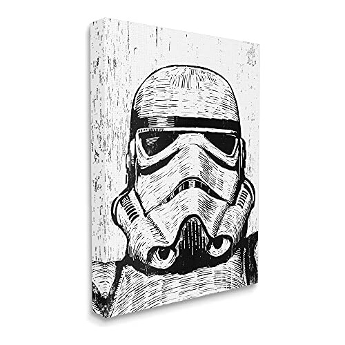 Arte Lienzo De Madera Relieve Wars Stormtrooper Blanco ...