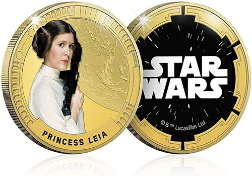 Star Wars Original Trilogy Princess Leia - Moneda Conmemora.