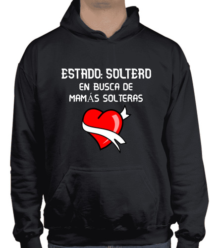 Sudadera Con Gorro En Busca De Madres Solteras - Blanco